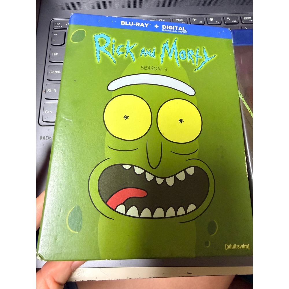Rick and Morty Season 3 Blu-ray Pickle Rick Slipcover Adult Swim TV Series